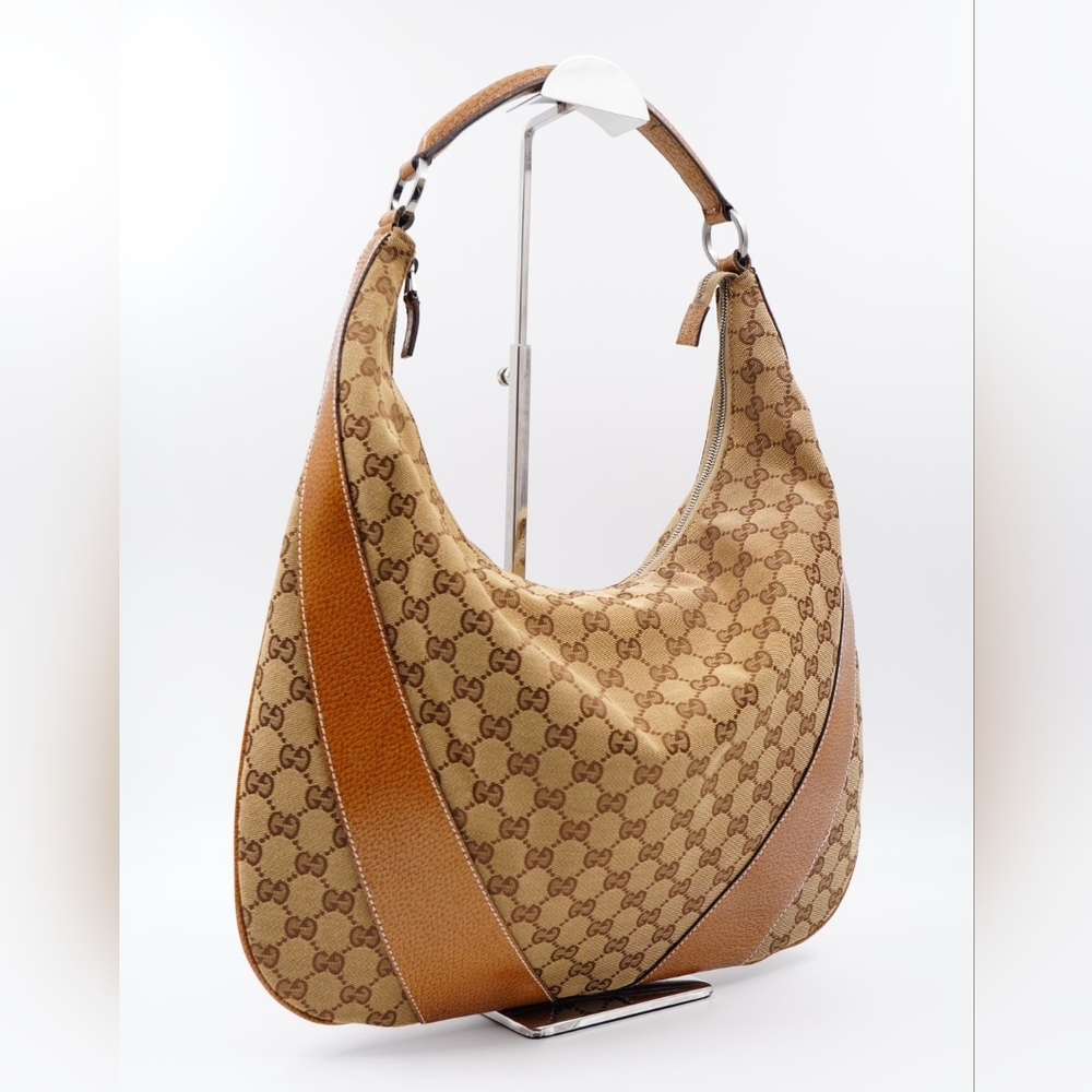 (MT292) Gucci GG Canvas Hobo Shoulder Bag - Picture 4 of 14